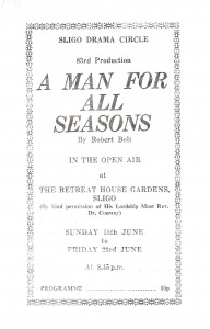 A Man For All Seaons – In Open Air Theatre