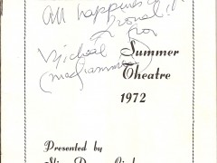 Official Opening Of Summer Theatre 1972